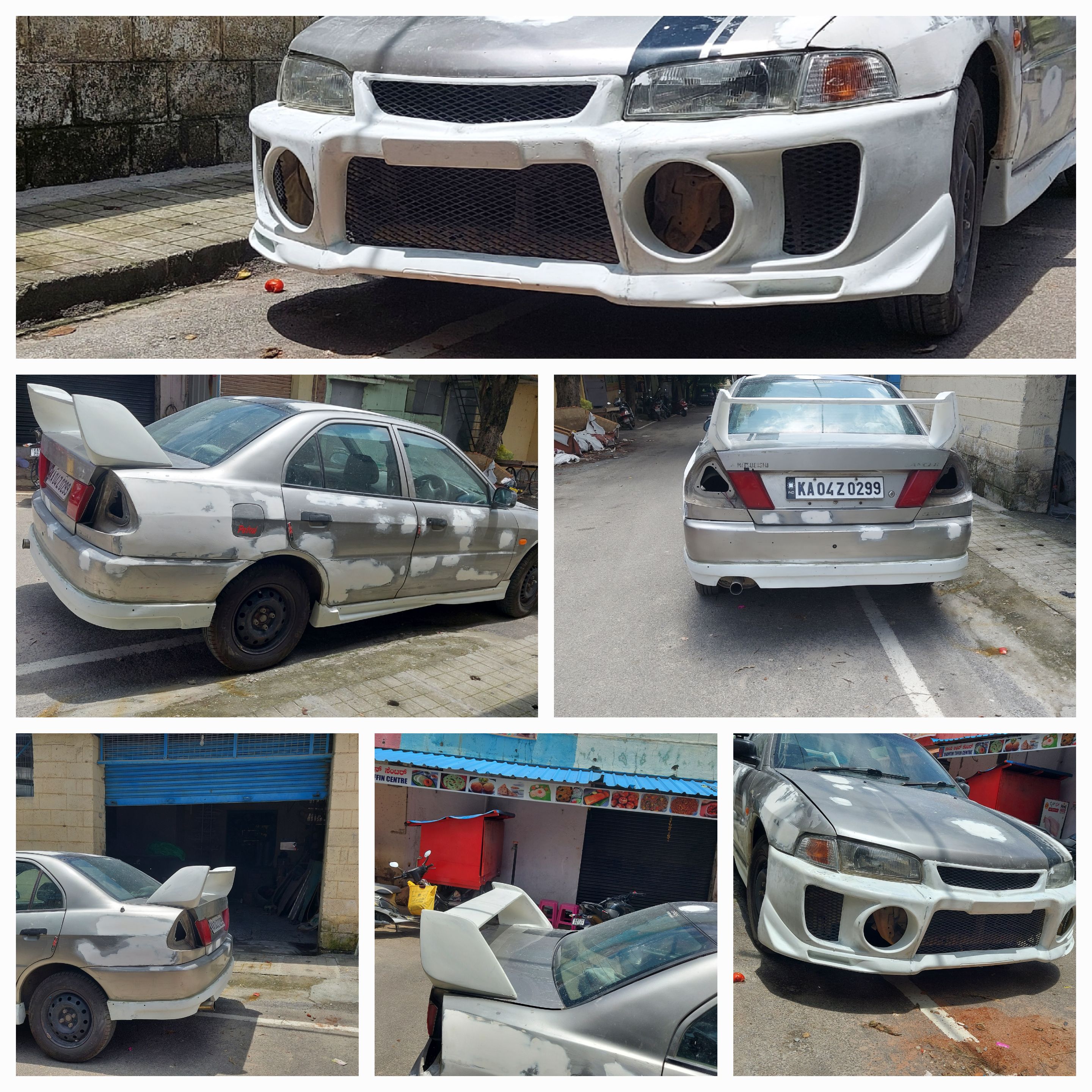 Mitsubishi Lancer custom fiberglass body kit